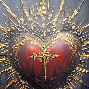 Sacred Heart Canvas Print, NEW